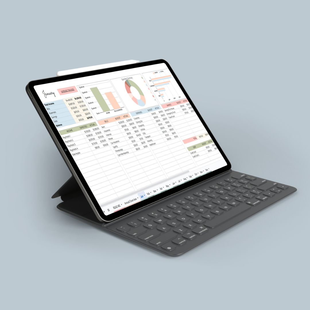 Wealth Map 365 - Digital Budget Planner Spreadsheet